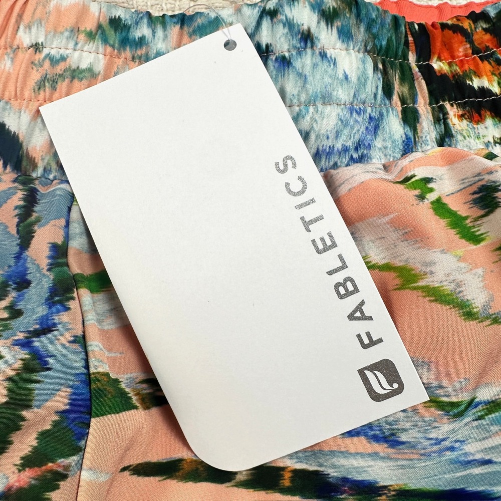 Fabletics Latrice Shorts XL Tropical Palm Print Double Layer Compression Lining - Picture 5 of 10